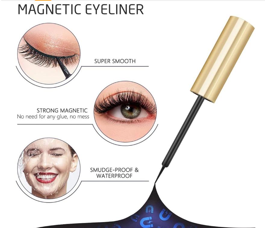 Ottieni ciglia bellissime senza sforzo con l'eyeliner magnetico e il kit ciglia