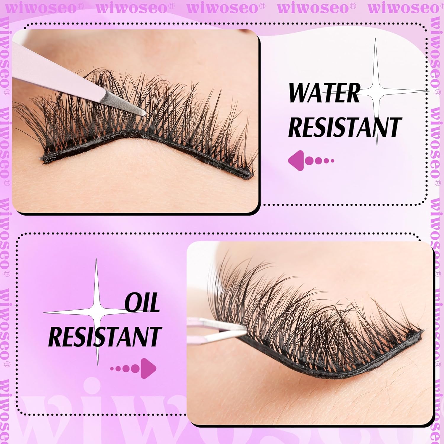 Ottieni il look perfetto con le ciglia soffici e autoadesive di Pingdu Sparkling Eyelash®