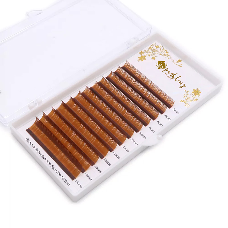 Extension Ciglia Colore Visone Lunghezza Mista In Un Vassoio (C Curl 0.07mm 7-15mix)