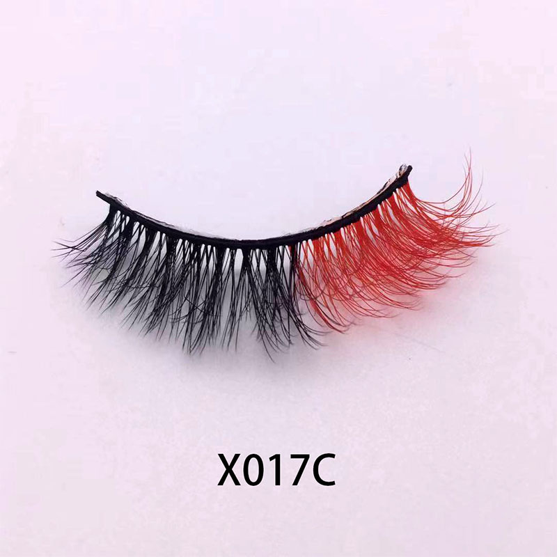 Color Fucice Mink Lashes 3D Curling Fallo Ciglia