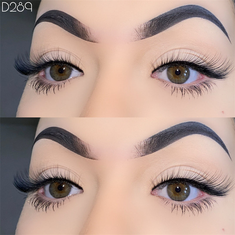 Fox Eye Lashes Ciglia finte sottili Aspetto naturale L Curl